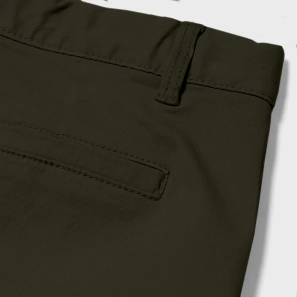 Premium  Gabardine Pant- Combo of 2 - (Deep Olive & Black) - EF-124/125 - Image 4