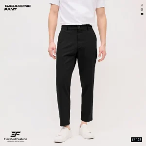Premium  Gabardine Pant - (Black) - EF-125