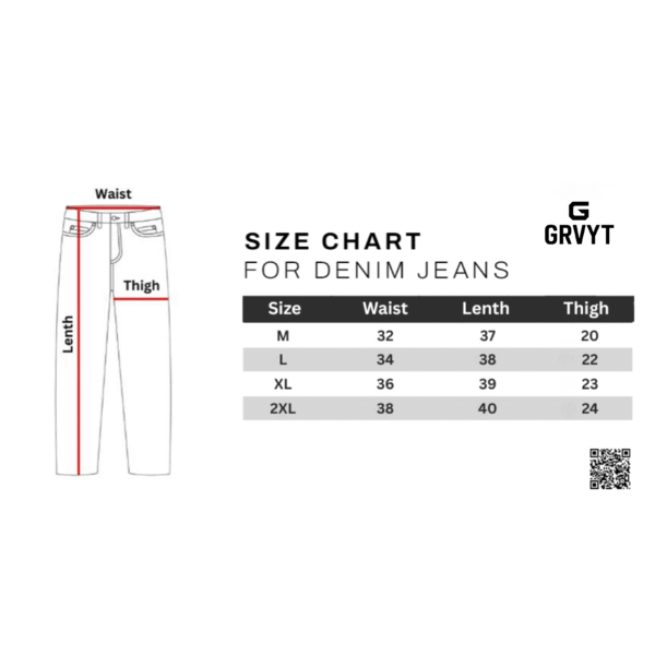 Premium Denim Jeans Pant - (Deep Blue) - EF-115 - Image 4