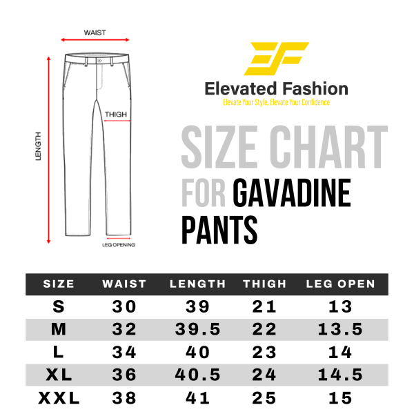 Premium  Gabardine Pant- Combo of 2 - (Deep Olive & Black) - EF-124/125 - Image 6