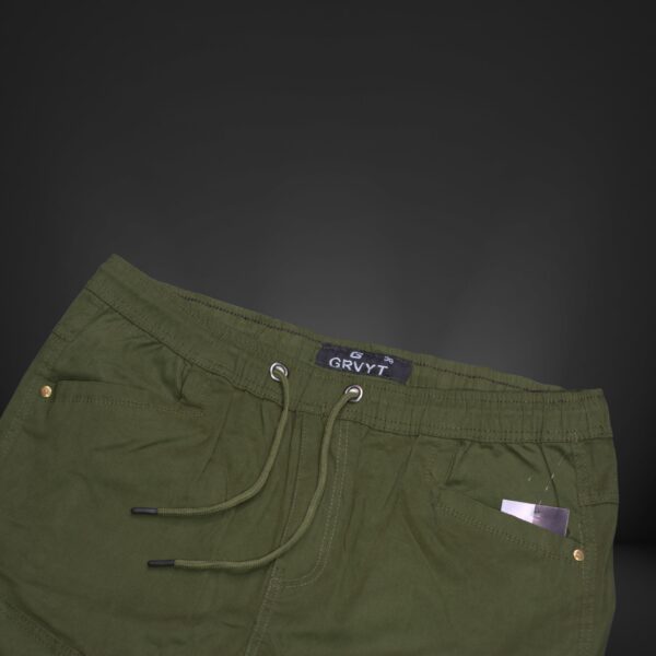 Premium Premium Cargo Pant- (Deep Olive) - GT-104 - Image 2